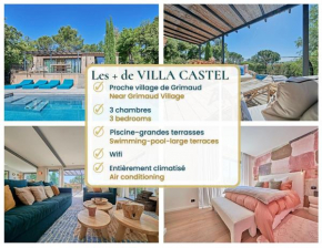 VILLA CASTEL-3 chambres-Piscine-Golfe de Saint-Tropez